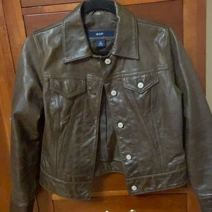 NWOT Gap leather Vintage jacket